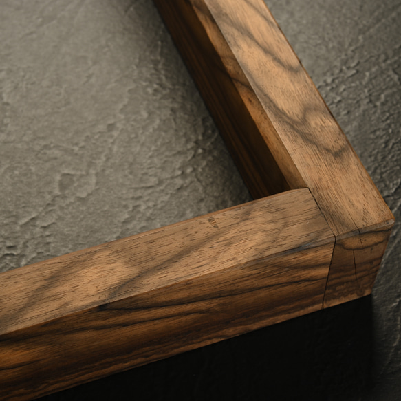 古材で作った 炉縁（ろぶち）　木材：黒柿 ろぶち 炉縁 です