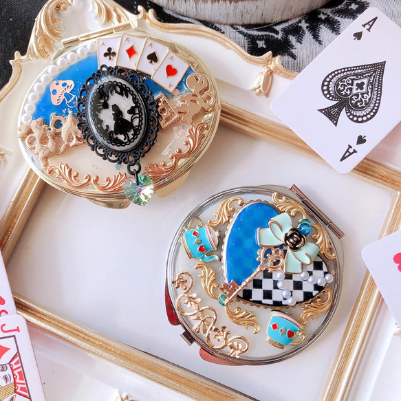 作品紹介】コンパクトミラー ハンドミラー紹介 手鏡 ＊Riselumiere