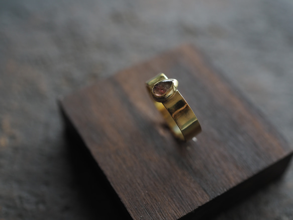 tourmaline brass ring (keiu) 5枚目の画像