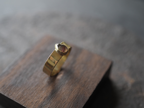 tourmaline brass ring (keiu) 6枚目の画像
