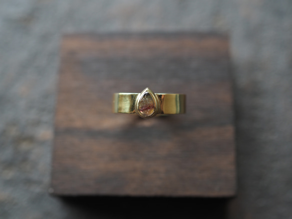 tourmaline brass ring (keiu) 1枚目の画像