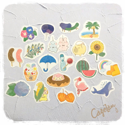フレークシール】夏＊集めました☆【送料込】 シール