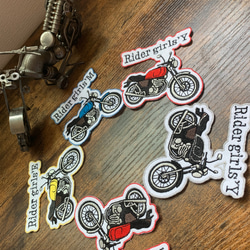 バイク好きさん必見！！ 名前入りで刺繍します！ バイク型アイロン