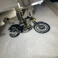 バイク好きさん必見！！　名前入りで刺繍します！　バイク型アイロンワッペン♪ 9枚目の画像