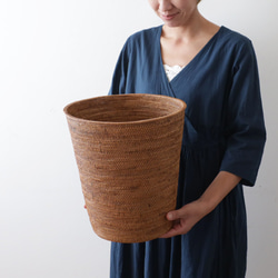 アタ アタバスケット 天然 ナチュラル かご ランドリーバスケット 大型