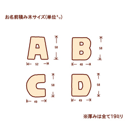 積み木 block23＋お名前 積み木 【出産祝い】【誕生日プレゼント】＊特別な贈り物に仕上げます。 19枚目の画像