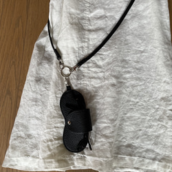 斜め掛けリングショルダー付きスマホケースandメガネケース(受注