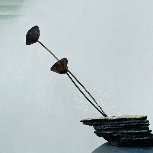 プランター 植木鉢 / 左官屋てづくりの一点物 / モルタル造形 一輪挿し