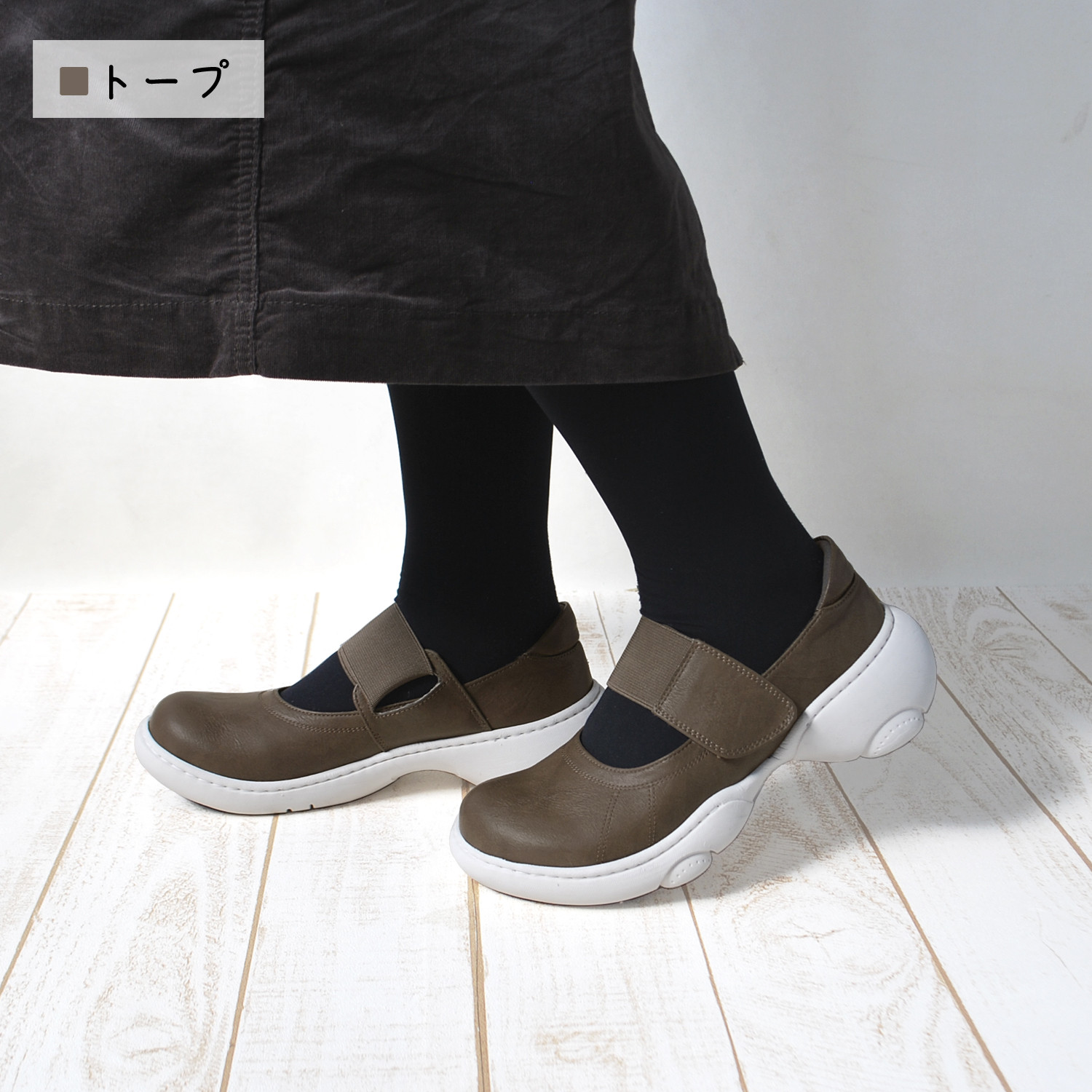 ワンベルトシューズ ボーロ カジュアル レディース RegettaCanoe -リゲッタカヌー- CJBO003