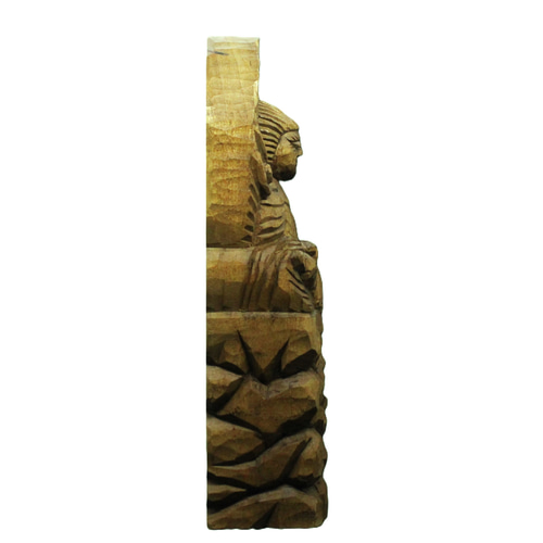 受注製作:両面宿儺(高さ:30cm)仏像 円空仏 摸刻 木彫 【納期 受注製作:両面宿儺(高さ:30cm)仏像 円空仏 摸刻 木彫 【納期