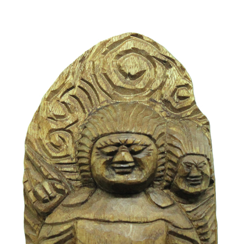 受注製作:両面宿儺(高さ:30cm)仏像 円空仏 摸刻 木彫 【納期 受注製作:両面宿儺(高さ:30cm)仏像 円空仏 摸刻 木彫 【納期
