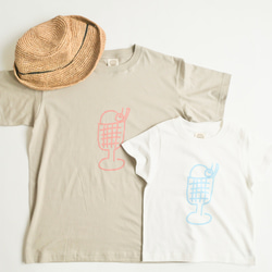 夏を楽しむTシャツ　クリームソーダ　シルクスクリーン印刷 6枚目の画像