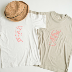夏を楽しむTシャツ　クリームソーダ　シルクスクリーン印刷 8枚目の画像