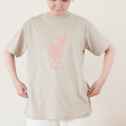 夏を楽しむTシャツ　クリームソーダ　シルクスクリーン印刷 3枚目の画像