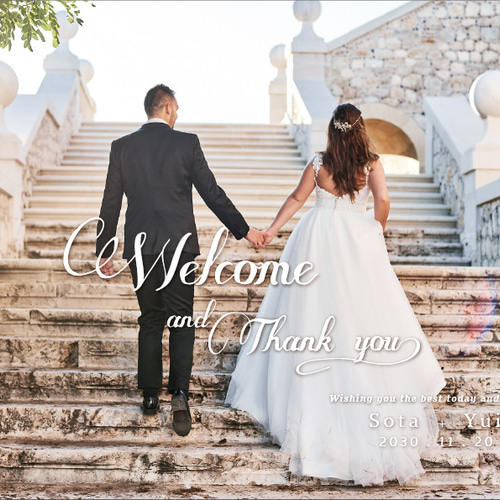 写真をウェルカムボードに【A4～A1ポスタ―/パネル/キャンバス】結婚式