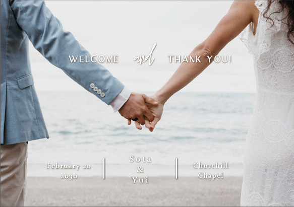 写真をウェルカムボードに【A4～A1ポスタ―/パネル/キャンバス】結婚式 名入れ ウェディング 送料無料 3枚目の画像