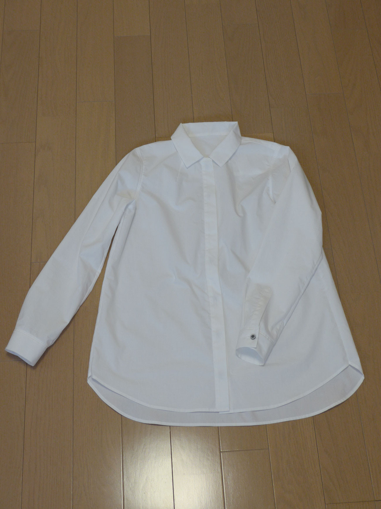 比翼シャツ　白　受注生産 8,140円