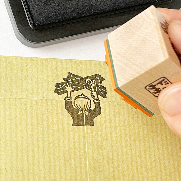 封印はんこ　押さえる大工 3枚目の画像