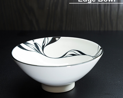 砥部焼抹茶碗 友澤波六（砥部焼鼠志野抹茶茶碗）