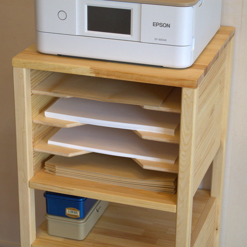 Ikura　プリンターキャビネット インテリアになるプリンターラック サイズ・構造変更可能 チェスト