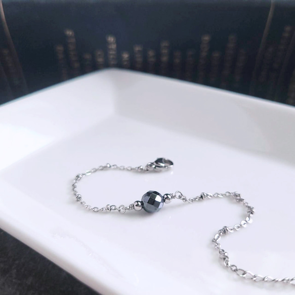 クリスタルデザイン。6mm天然アメジスト/シトリン/ヘマタイトラウンド