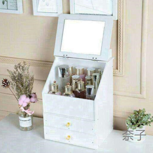 メイクボックス コスメボックス化粧品収納 ケース 携帯用 大容量 鏡