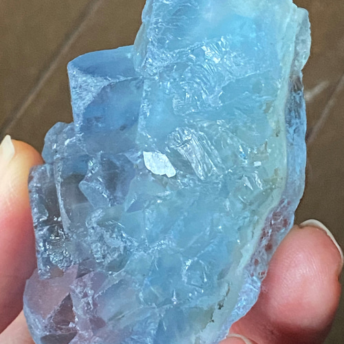 天然石ブルーフローライト✨ ブルー・フローライト（蛍石） Fantastic Blue 中国産 36g/鉱物