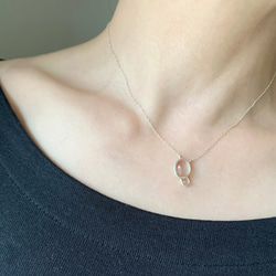 【Platinum/Quartz】Raindrop :  Necklace 第5張的照片