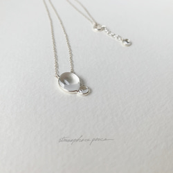 【Platinum/Quartz】Raindrop :  Necklace 第3張的照片