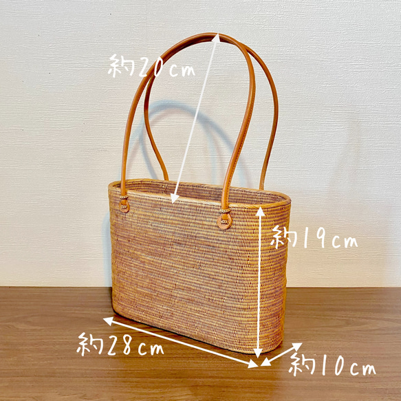 ワンランク上の高級かごバッグ♪伝統技術極細編み☆バリ島 アタバッグ ハンドバッグ ハンドメイド 3枚目の画像