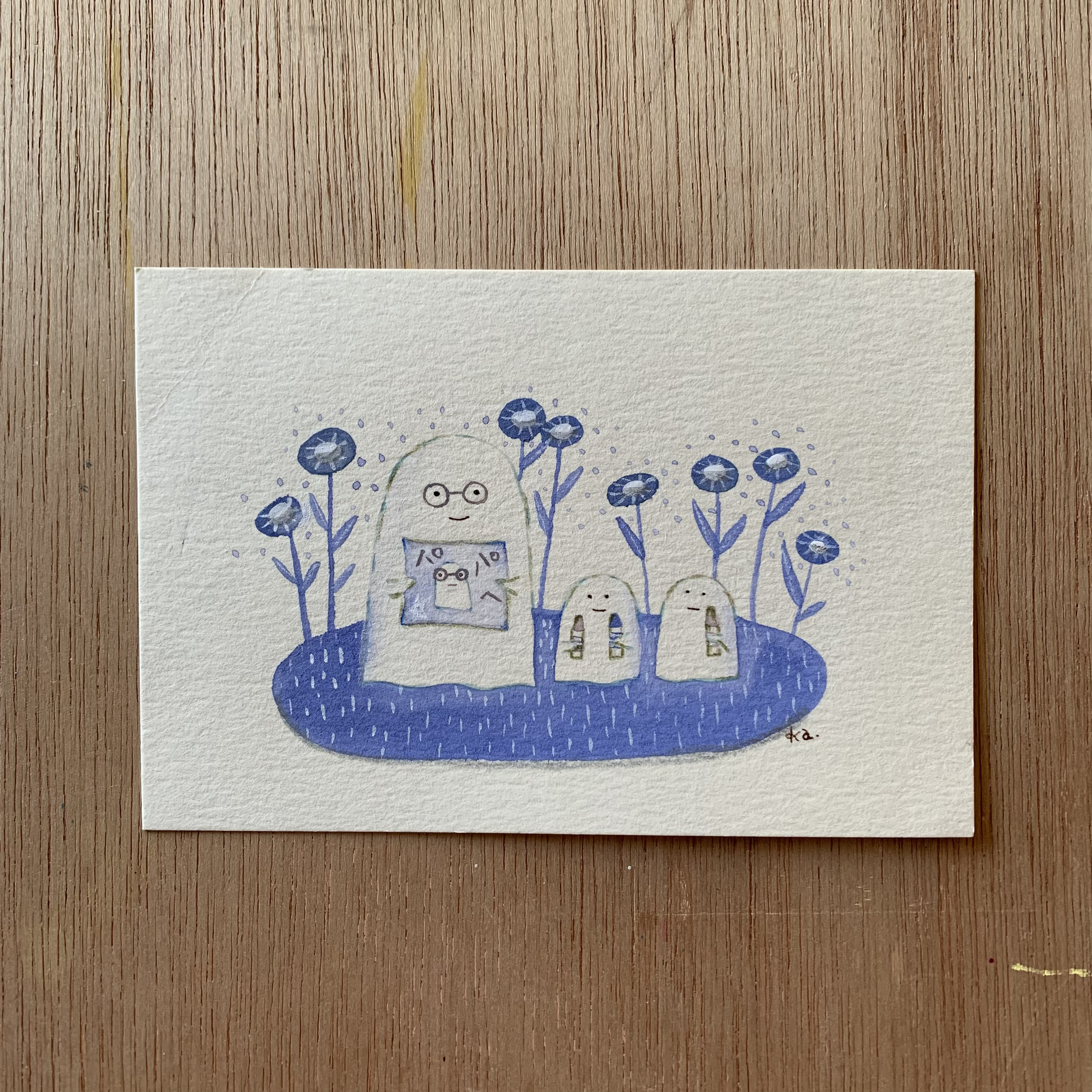 「パパのお顔」原画　送料無料 7,300円