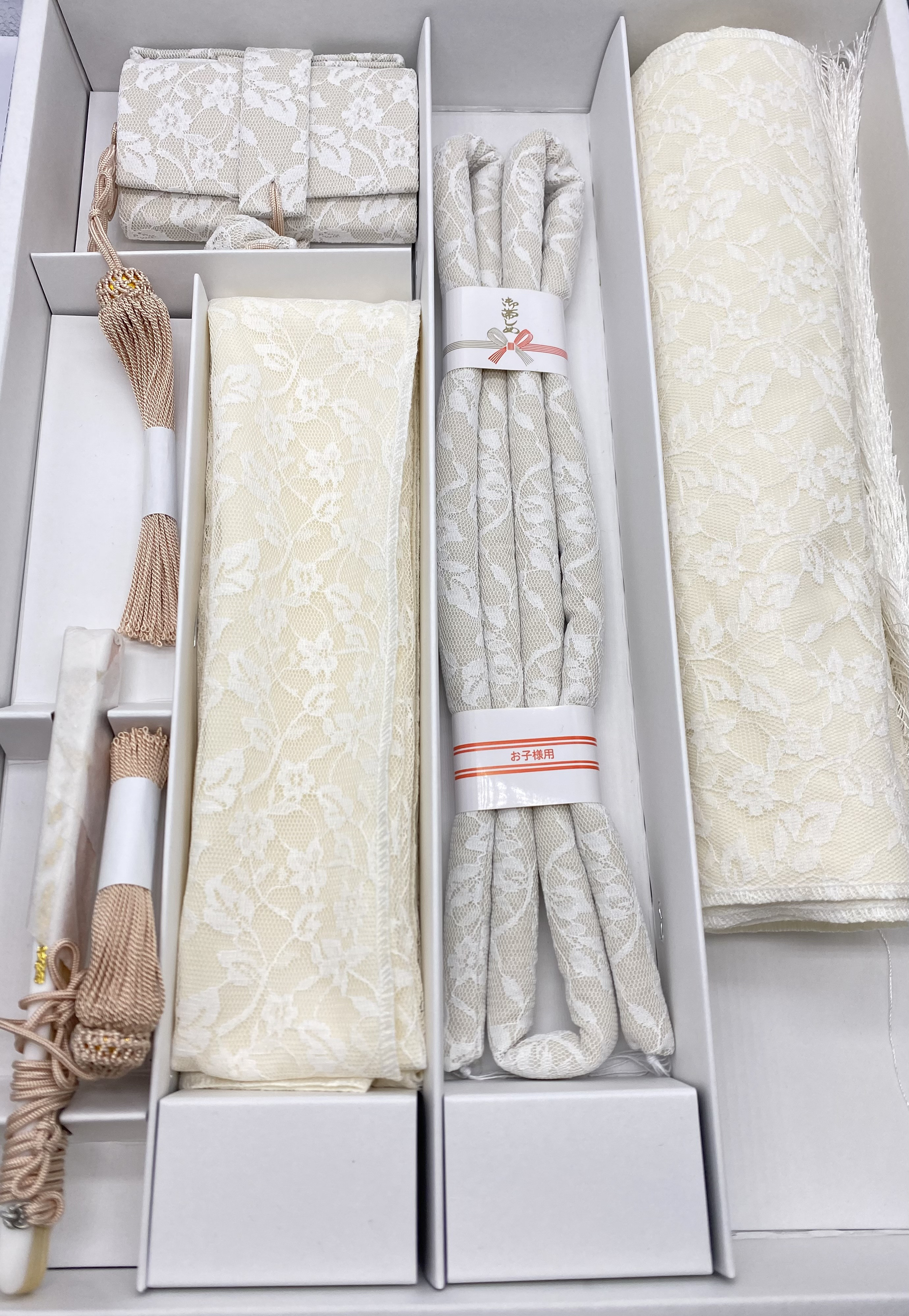 【受注生産】七五三 7歳 女の子   はこせこセット 5点セット はこせこ 丸ぐけ 末広　志古貴　帯揚げ