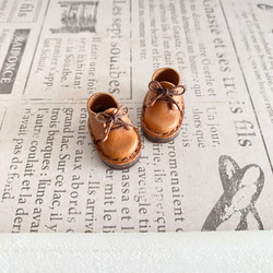 ブライス　ミニチュアブーツ　coffee brown Blythe #革小物 #靴#ブライスアウトフィット 詳しくはぶろぐにて