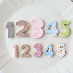 くまさん＆月＆くものミニクレイケーキ2☆1歳誕生日ケーキ　誕生日ケーキ　記念日　自宅撮影　1歳以外でも承ってます♪ 14枚目の画像