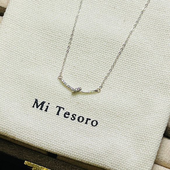 Mi Tesoro 韓星-結式項鍊/925銀ネックレス 第1張的照片
