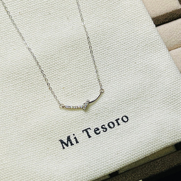Mi Tesoro 韓星-結式項鍊/925銀ネックレス 第3張的照片