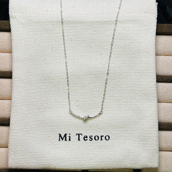 Mi Tesoro 韓星-結式項鍊/925銀ネックレス 第2張的照片