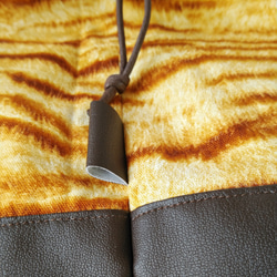 トラ猫さんの巾着ハンドバッグ（春夏バージョン） 14枚目の画像
