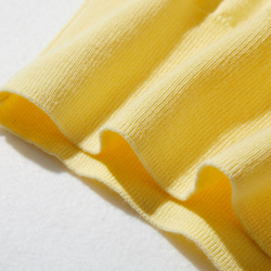 為成年人的日常生活增添色彩的「才華橫溢」無袖針織上衣，100%純棉，亮黃色 220505-4 第8張的照片