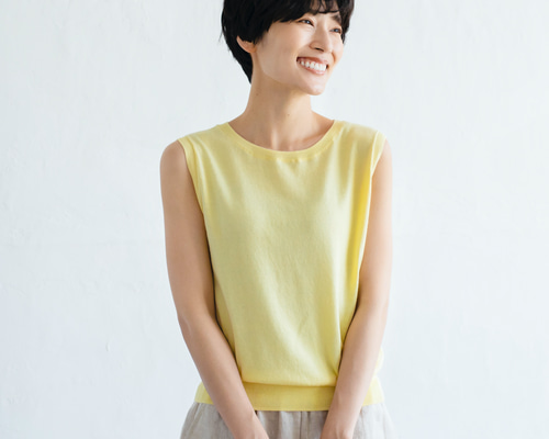 【美品✨】nagonstants ノースリーブ イエロー トップス 変形 e2e6129c99f72133c1dd362599004f