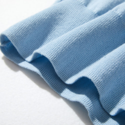 為成年人的日常生活增添色彩的「才華橫溢」無袖針織上衣，100%純棉，漂亮的亮藍色 220505-5 第7張的照片