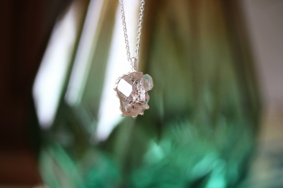 Herkimer Diamond Mother and Child Necklace 2枚目の画像