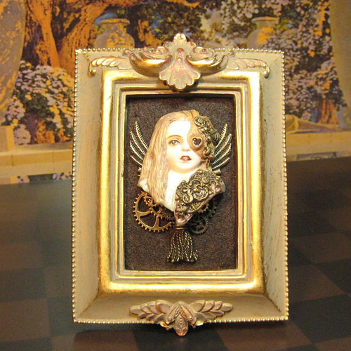 不思議の国の蒸気部屋~ アリス 立体画 額装仕様 不思議の国のアリス