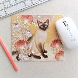 猫のマウスパッド　/　シャム　タイ　月世界 1枚目の画像