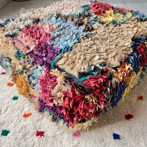 モロッコ ボシャルウィット プフ クッション クッションカバー ラグ 112