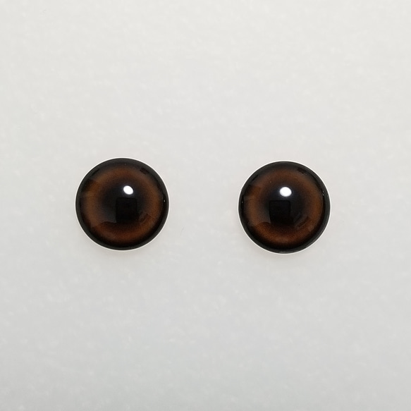 S15　わんこの瞳　１２㎜【ドーム型】　グラスアイ　羊毛フェルト用 3枚目の画像