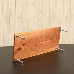 古材で作ったPCモニター台・スタンド　木材：松（まつ）　脚部：ボルトネジ 10枚目の画像