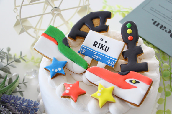 連結　【アイシングクッキー】　新幹線　誕生日　オーダー　通販　男の子向け　プレゼント 6枚目の画像