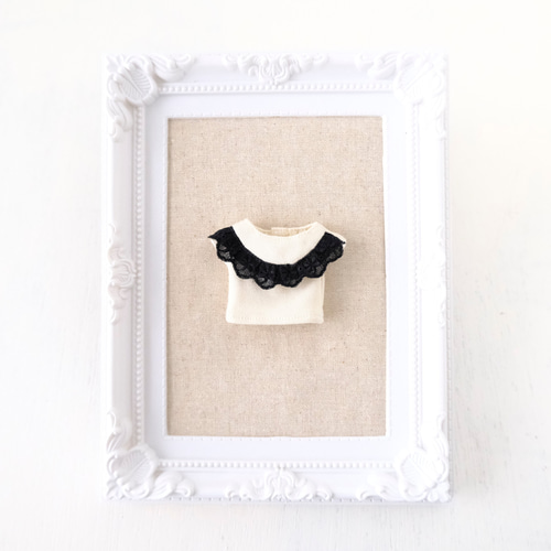 リカちゃん服＊レースがかわいいカットソー（オフホワイト）＊ブライス