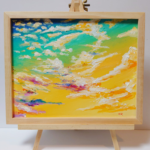 油絵 絵画 【朝焼け】 絵画 HR 通販 13702285|Creema(クリーマ) 油絵 絵画 【朝焼け】 絵画 HR 通販 13702285|Creema(クリーマ)